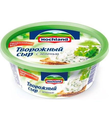 Творожный сыр Hochland с зеленью 60% 140 г