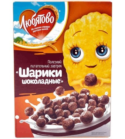 Готовый завтрак Любятово Шарики шоколадные