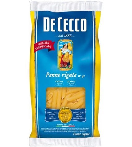 Макаронные изделия De Cecco Penne rigate №41 перья