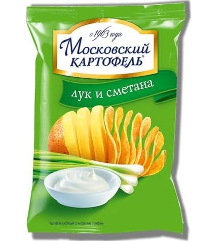 Чипсы Московский картофель со вкусом лука и сметаны