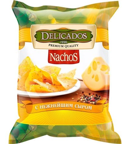 Чипсы Delicados Nachos с сыром кукурузные