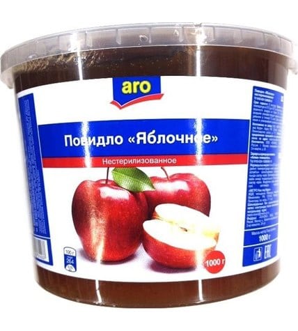 Повидло Aro яблочное в пластиковом станане 1 кг