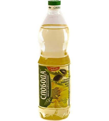 Подсолнечное масло Слобода с оливковым маслом 1 л