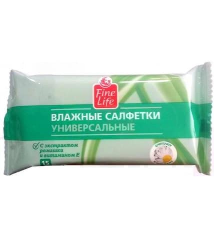 Влажные салфетки Fine Life Универсальные 