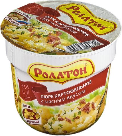 Пюре Ролтон картофельное с мясным вкусом