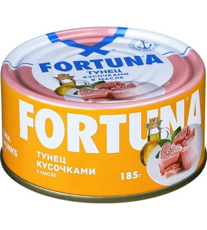 Тунeц Fortuna кусочки в масле кусочки