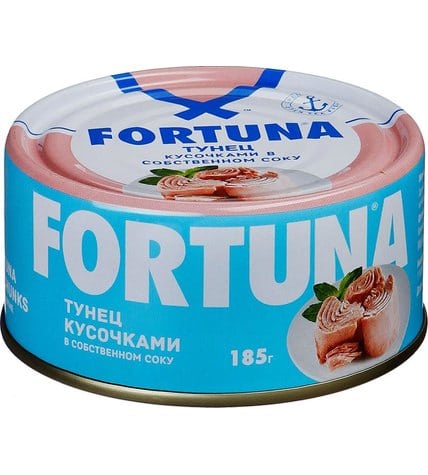 Тунeц Fortuna кусочки в собственном соку