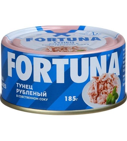 Тунeц Fortuna рубленый в собственном соку