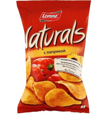 Чипсы Lorenz Naturals картофельные паприка