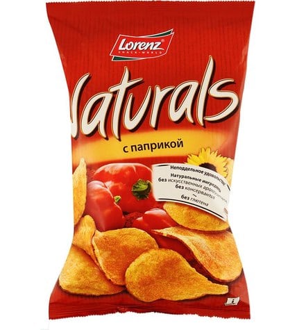 Чипсы Lorenz Naturals картофельные паприка