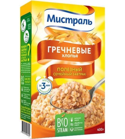 Хлопья Мистраль гречневые