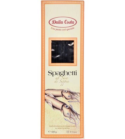 Спагетти Dalla Costa нери с чернилами каракатицы 500 г