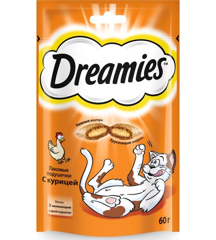 Лакомство для кошек Dreamies с курицей 60 г