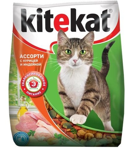 Сухой корм для кошек Kitekat Телятинка аппетитная 1.9 кг