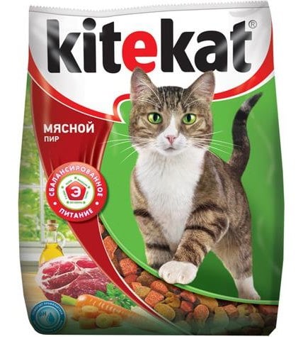 Корм для кошек Kitekat мясной пир 15 кг