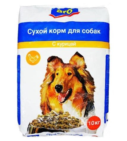 Корм для собак Aro с курицей сухой 10 кг