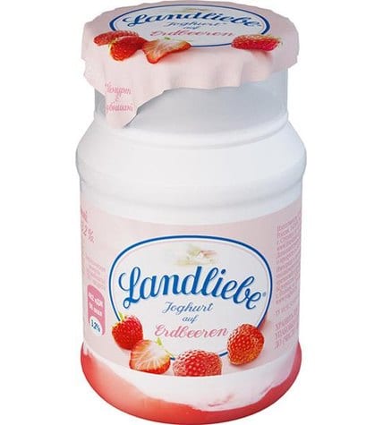 Йогурт Landliebe бидон с клубникой 3,2% 150 г