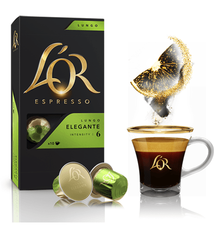 Кофе L'OR Lungo Elegante молотый в капсулах 52 г