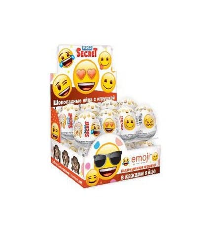 Яйцо шоколадное Emoji с игрушкой 20 г