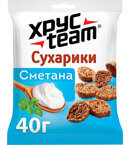 Сухарики Хрусteam со вкусом сметаны