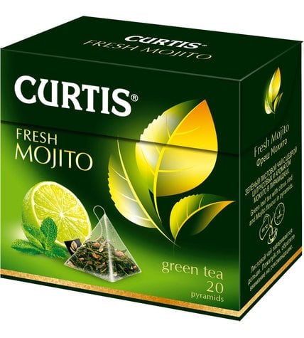 Чай зеленый Curtis Fresh Mojito в пакетиках 1,7 г 20 шт