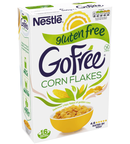 Хлопья кукурузные Nestle Go Free обогащенные витаминами без глютена 250 г