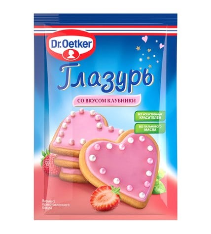 Глазурь Dr.Oetker со вкусом клубники 90 г