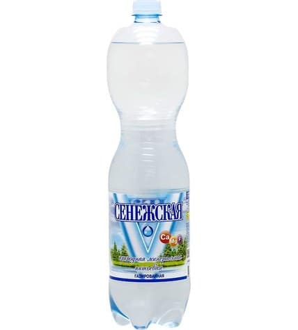 Вода минеральная Сенежская питьевая газированная 1,5 л