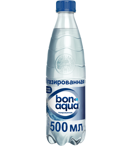 Вода минеральная BonAqua газированная 0,5 л