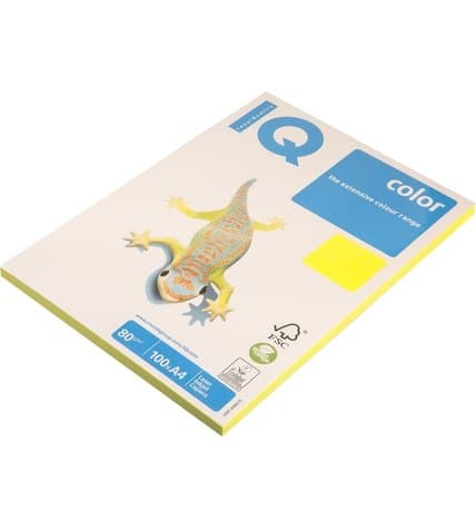 Бумага для печати IQ Color желтый неон А4 80 г/м² 100 листов