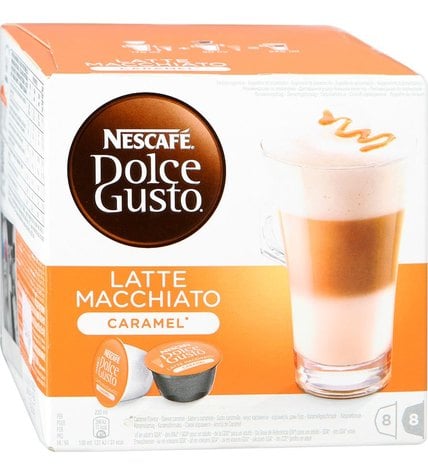 Кофейный напиток Nescafe Dolce Gusto Latte Macchiato Caramel капсульный 16 шт