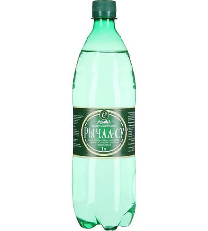 Вода минеральная Рычал-Су газированная лечебно-столовая 1 л в пластиковой бутылке (9 шт)