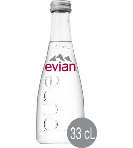 Вода минеральная Evian негазированная столовая 0,33 л в стеклянной бутылке (20 шт)