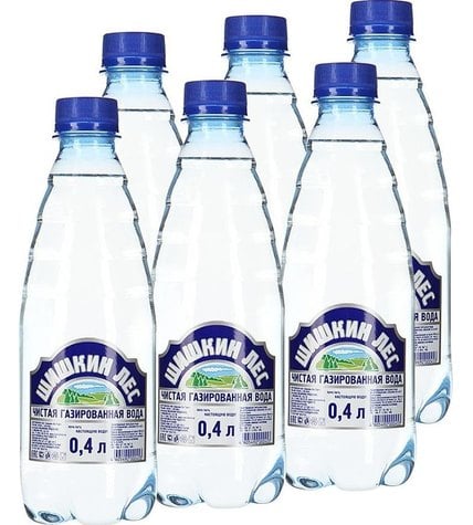 Вода питьевая Шишкин Лес артезианская газированная столовая 0,4 л