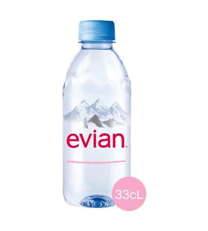 Вода минеральная Evian негазированная столовая 0,33 л в пластиковой бутылке