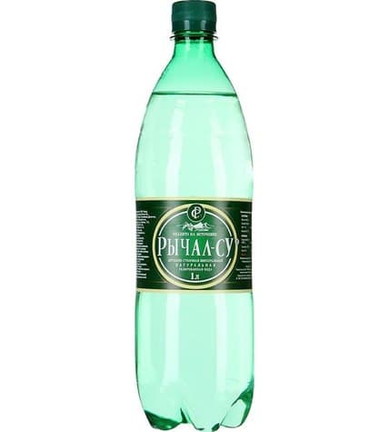 Вода минеральная Рычал-Су газированная лечебно-столовая 1 л в пластиковой бутылке
