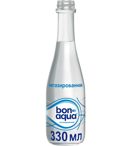 Вода минеральная BonAqua питьевая негазированная столовая 0,33 л