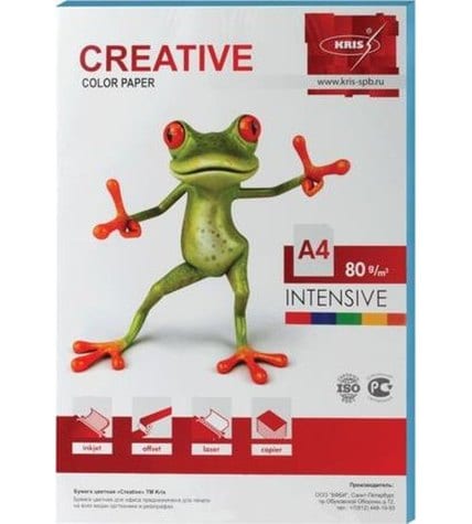 Бумага для печати Creative Intensive голубая А4 80 г/м² 100 листов