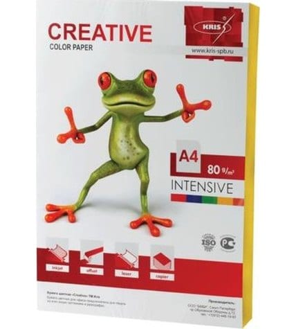 Бумага для печати Creative Intensive желтая А4 80 г/м² 100 листов