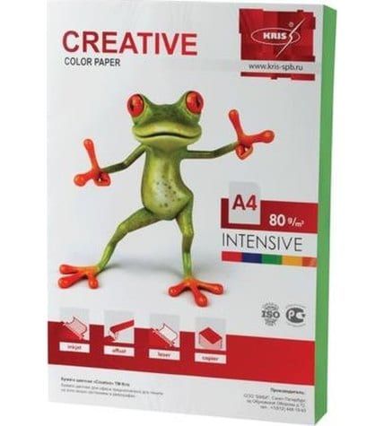Бумага для печати Creative Intensive зеленая А4 80 г/м² 100 листов