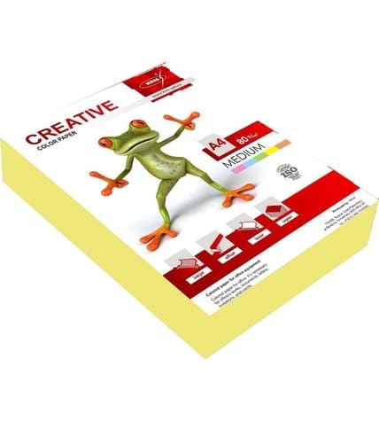 Бумага для печати Creative Medium желтая А4 80 г/м² 250 листов