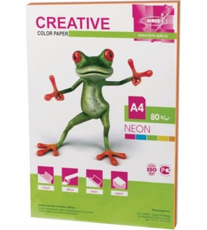 Бумага для печати Creative Neon 5 цветов А4 80 г/м² 50 листов