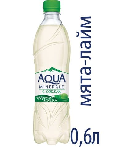 Вода питьевая Aqua Minerale Мята-лайм негазированная 0,6 л в пластиковой бутылке