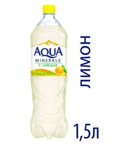 Вода минеральная Aqua Minerale с соком лимона негазированная 1,5 л