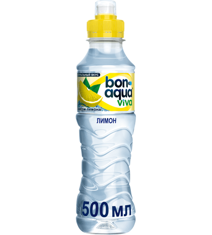 Вода питьевая BonAqua Viva негазированная со вкусом лимона 0,5 л