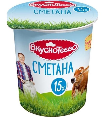 Сметана Вкуснотеево 20 % 300 г