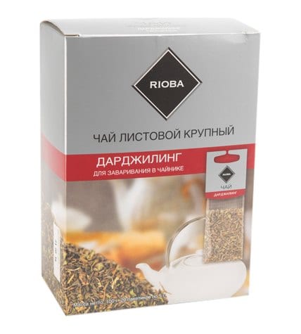 Чай черный Rioba Дарджилинг для заваривания в чайнике в пакетиках 5 г 20 шт