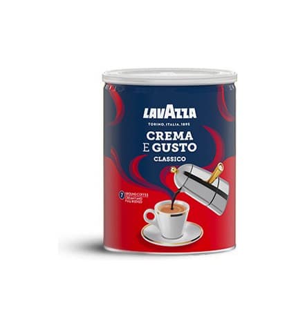 Кофе Lavazza Crema e Gusto молотый в жестяной банке 250 г