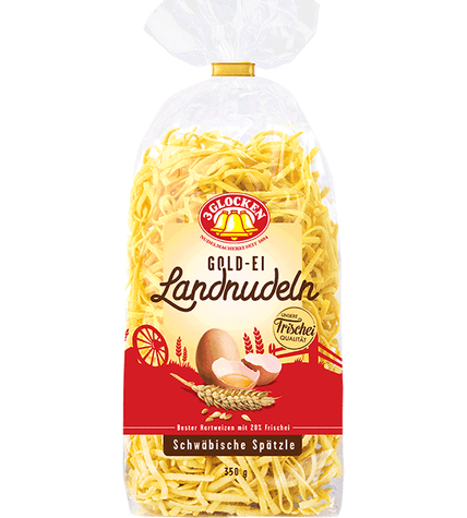 Макаронные изделия 3 Glocken Gold-Ei Landnudeln Schwäbische Spätzle лапша домашняя 350 г