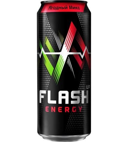 Напиток энергетический Flash Up Energy ягодный микс 0,45 л